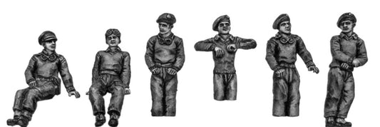 British tank crew in pullovers
