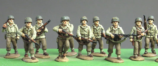 Infantry squad walking