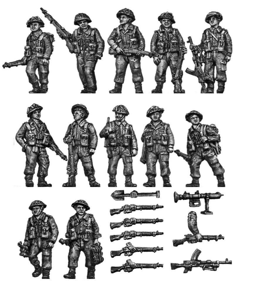 Infantry section walking