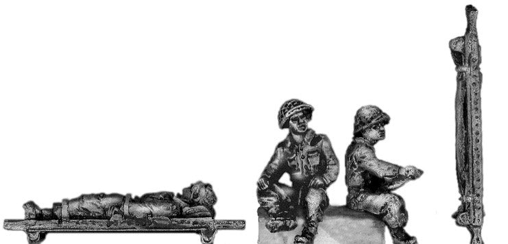 Ambulance jeep crew and casualty