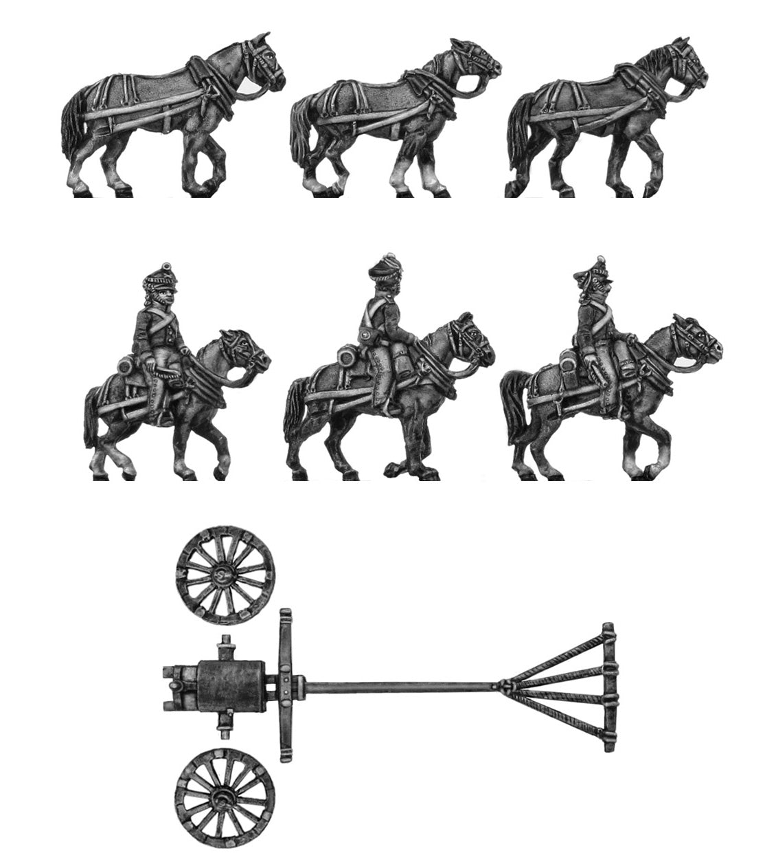 Foot artillery heavy limber team