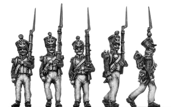 Voltigeurs marching