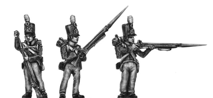 Dutch militia Center company firing and loading