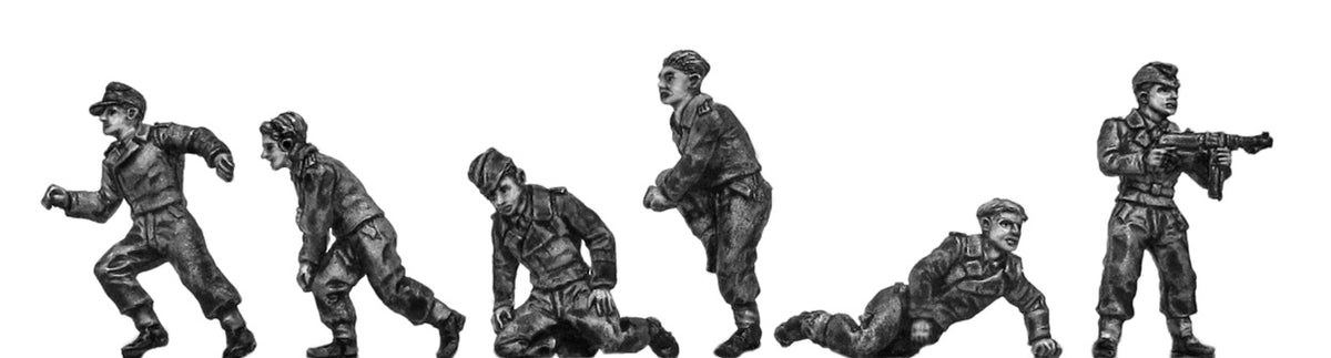 German Panzer crew - bailing out