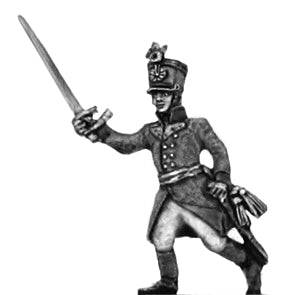 German fusilier officer  shako advancing