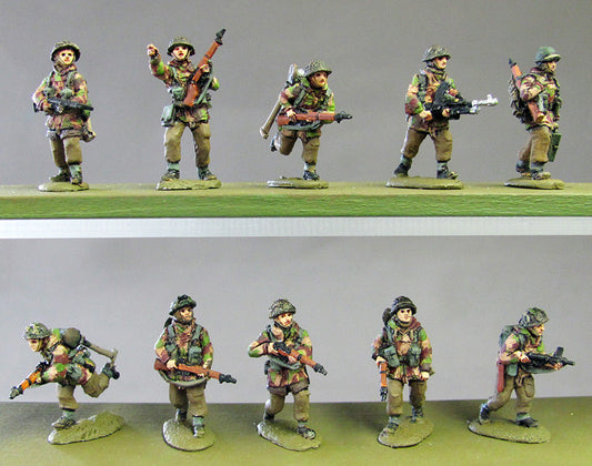 Infantry section windproofs advancing
