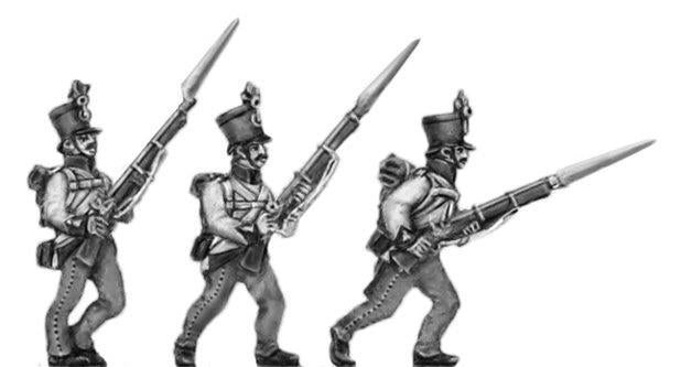 Hungarian fusilier  shako advancing