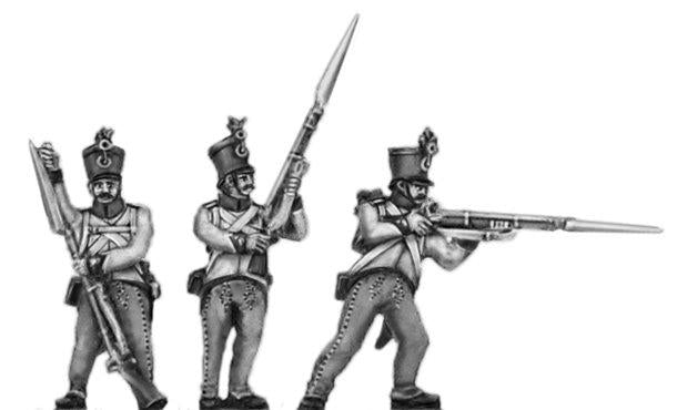Hungarian fusilier  shako firing and loading