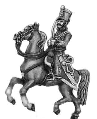 Hussar officer  shako rouleau