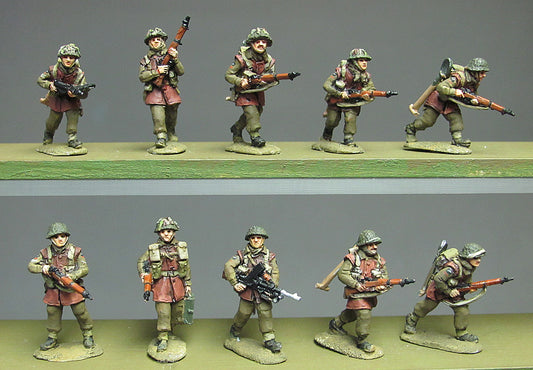Infantry section jerkins advancing