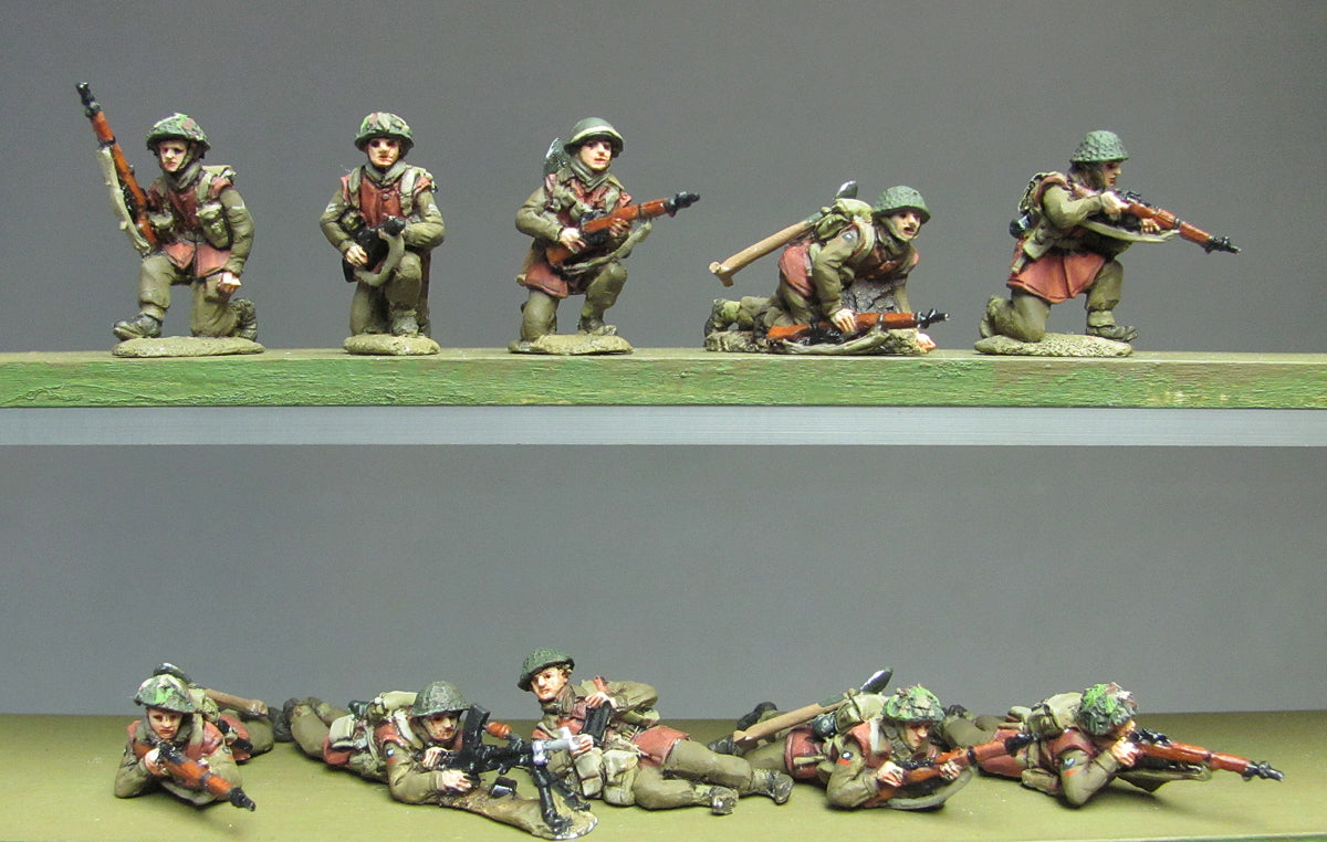 Infantry section jerkins kneeling and prone