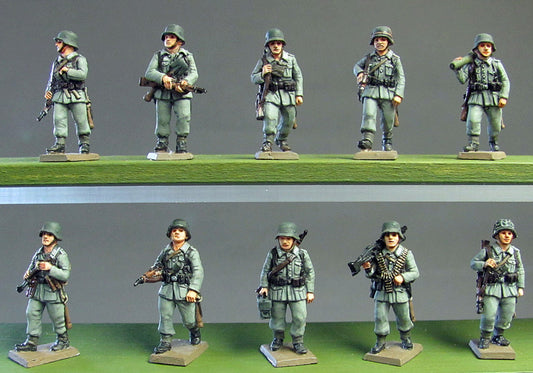 Infantry section marching