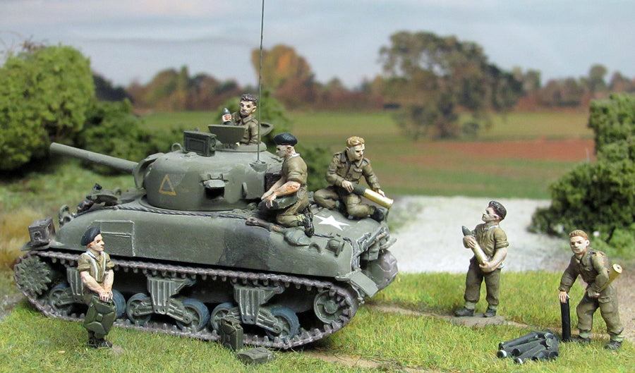 British tank crew re-arming