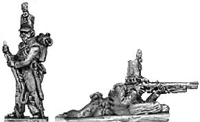 Cacadores skirmishing with rifles