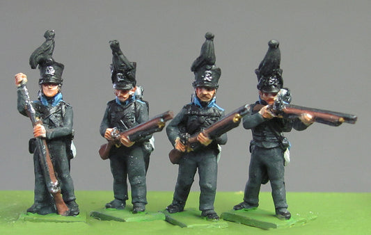 Lieb Regiment firing and loading Waterloo