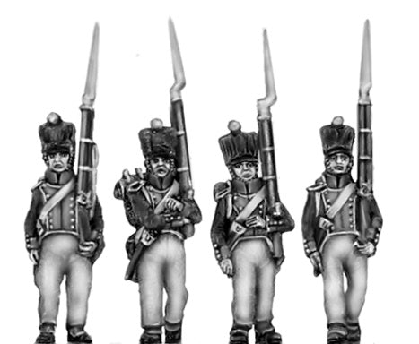 Fusilier French style one crossbelt covered shako