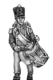 Drummer covered shako