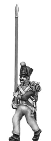 Flag bearer covered shako