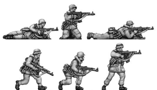 German Infantry winter camo suits with STGw44