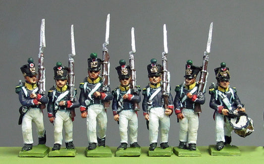 Young Guard Waterloo 1815 marching