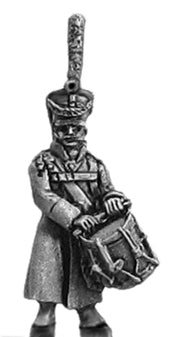 Grenadier drummer in greatcoat