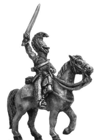 Kurassier in kollet officer