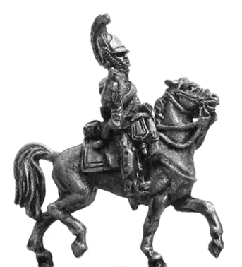 Kurassier in kollet trumpeter
