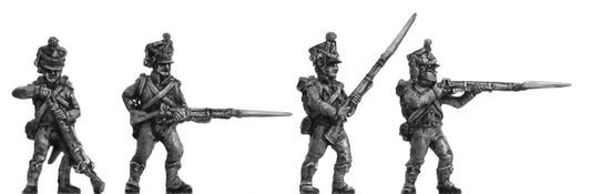 Chasseurs firing and loading