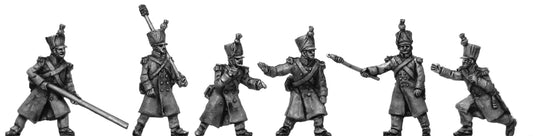 Foot artillery in greatcoat  firing