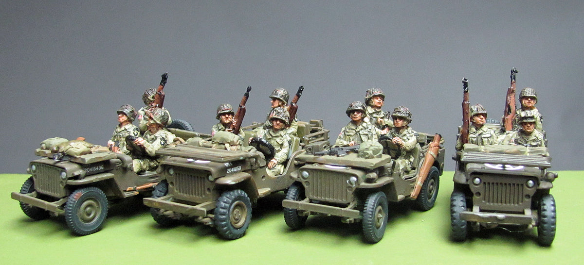 US Paras in jeeps