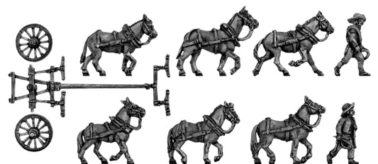 Spanish Artillery Mules and Drivers