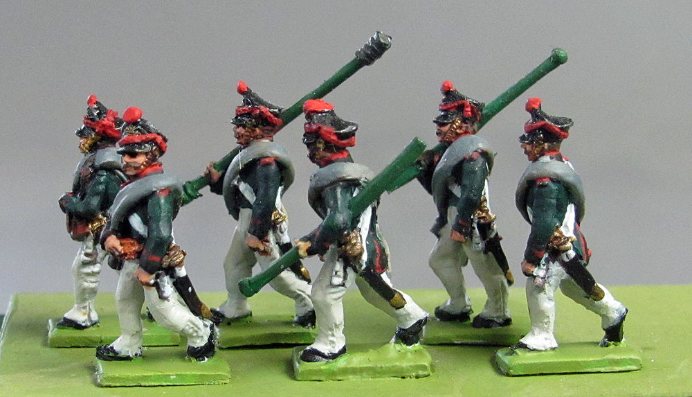 Russian Foot Artillery Marching