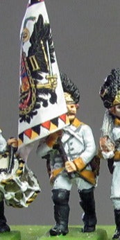 German Grenadiers NCO with flag