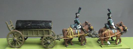 French four horse Baggage wagon