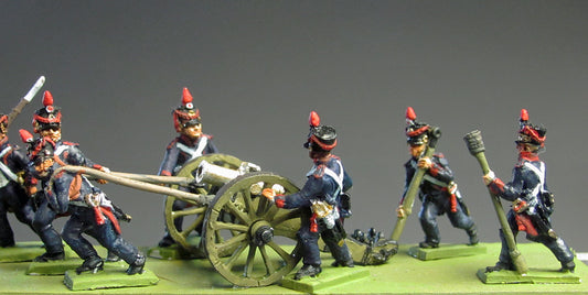 French line artillery  moving gun
