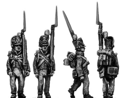 Centre Company marching shoulder arms