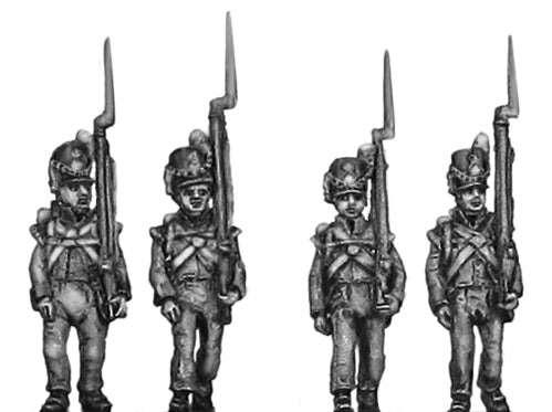 Flank Company marching shoulder arms