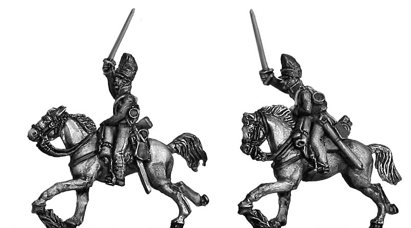 2nd Dragoons Scots Greys charging covered bearskin