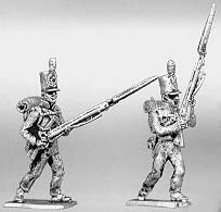 Centre company advancing porte arms