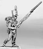 Flank company advancing porte arms
