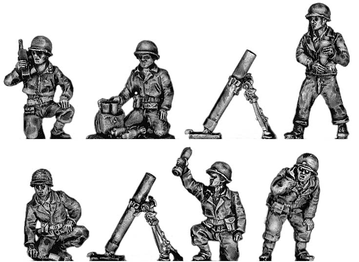 81mm mortar firing