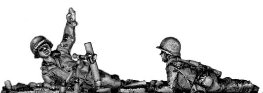 60mm mortar firing