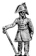 Dismounted officer  cocked hat