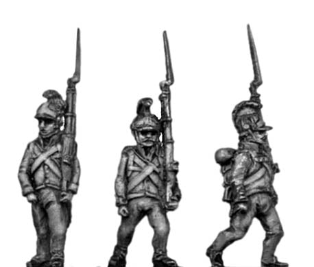 Hungarian Fusilier  helmet shoulder arms