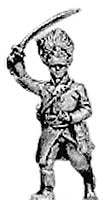German grenadier officer  advancing
