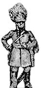 German grenadier officer  standing