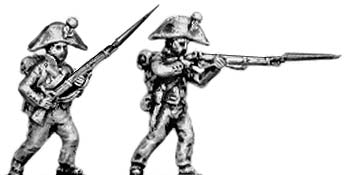 Line infantry skirmishers bicorne