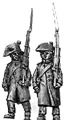 Fusilier bicorne & greatcoat march attack