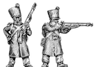 Voltigeur  greatcoat  skirmishing