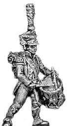 Drummer  shako and plume